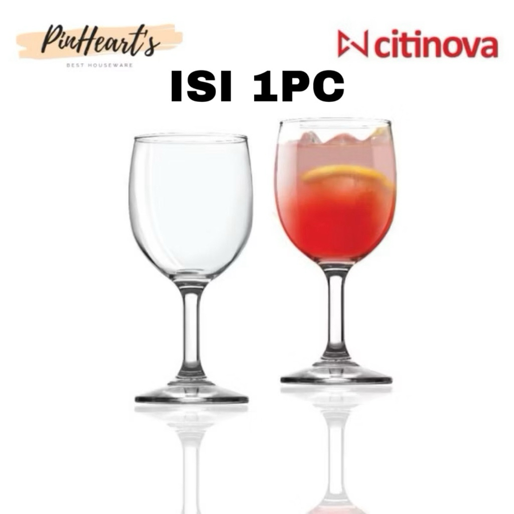 GELAS KACA CITINOVA SPRING / MILANO 340ML ISI 1PC ONLY / GELAS JUICE GELAS WINE GELAS REDWINE