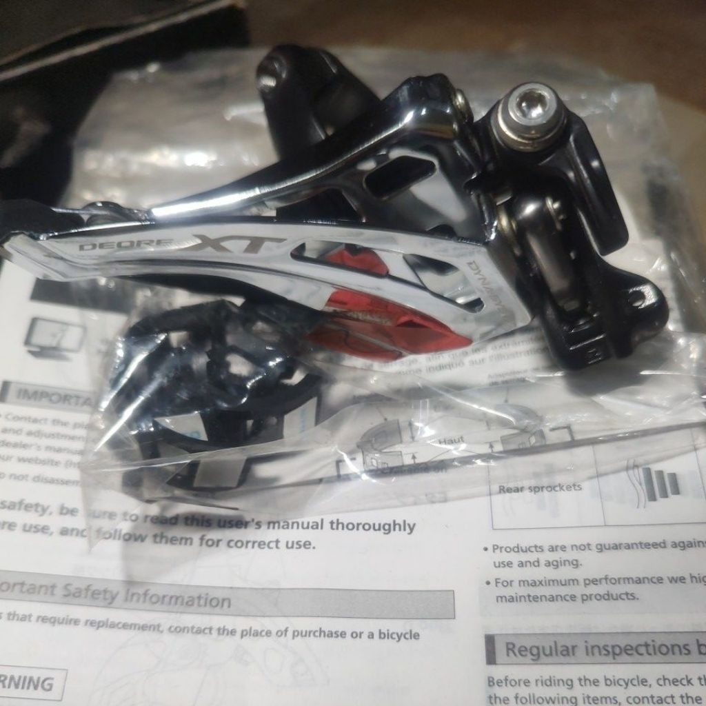 FD Shimano Deore XT FD-M8020 2Speed Front Derailleur Shimano XT Side Swing Down Clamp