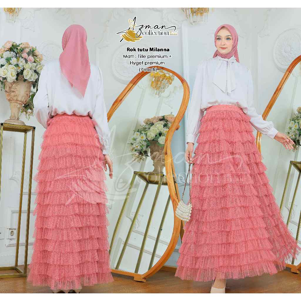 ROK TUTU MILANNA TULLE SKIRT IMPORT/ ROK COUPLE DEWASA DAN ANAK/ROK TUTU REMPEL TUMPUK/ROK TUTU DEWA