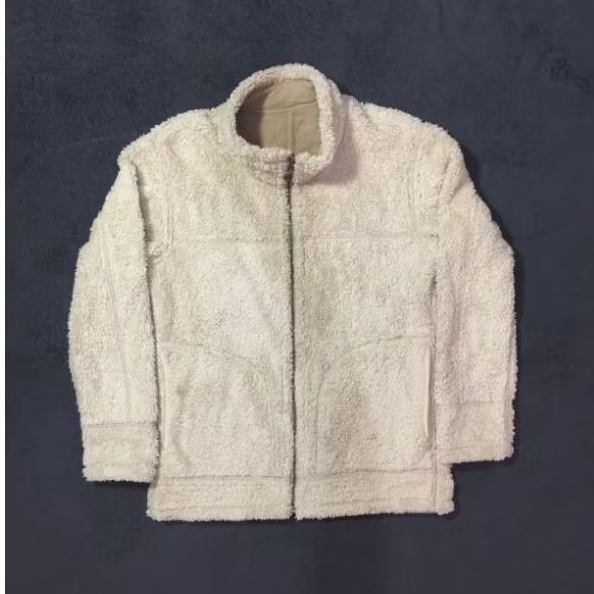 Uniqlo Sherpa Reversible (bolak balik) Jacket | Preloved (Unisex)