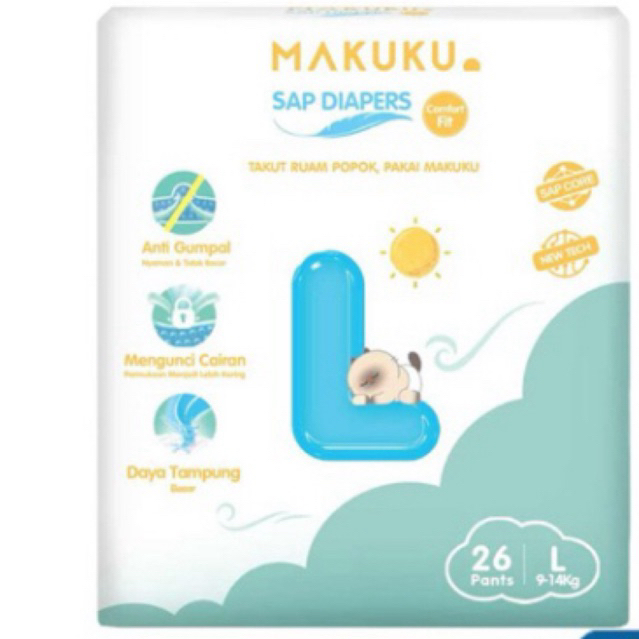 Popok celana anak makuku L26/XL24
