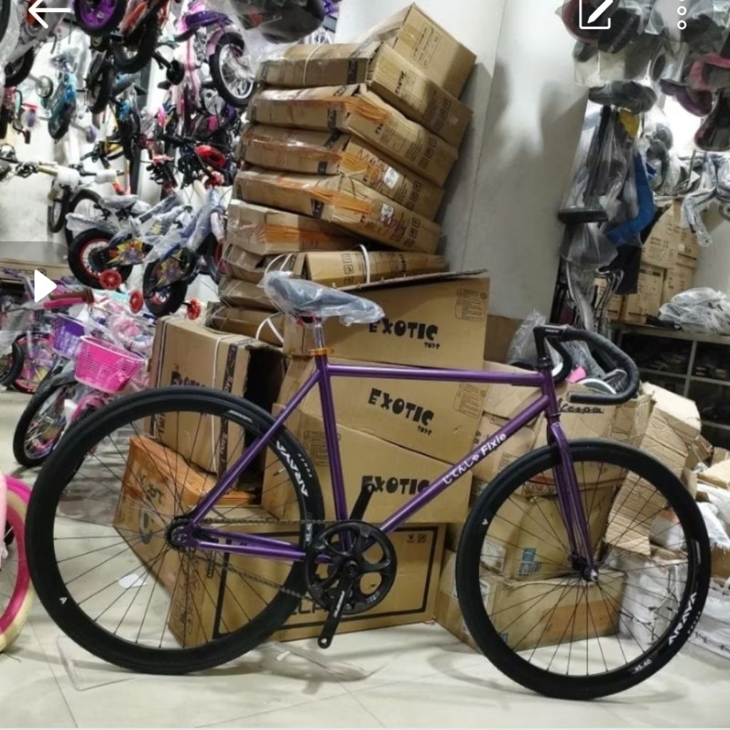 Jabodetabek fixie Gosen Sepeda Fixie 700c Fullbike stang balap rem torpedo ban kenda