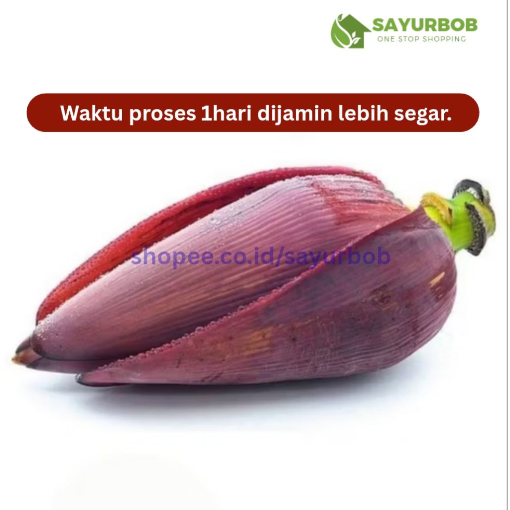 Jantung Pisang Kepok Mentah Besar