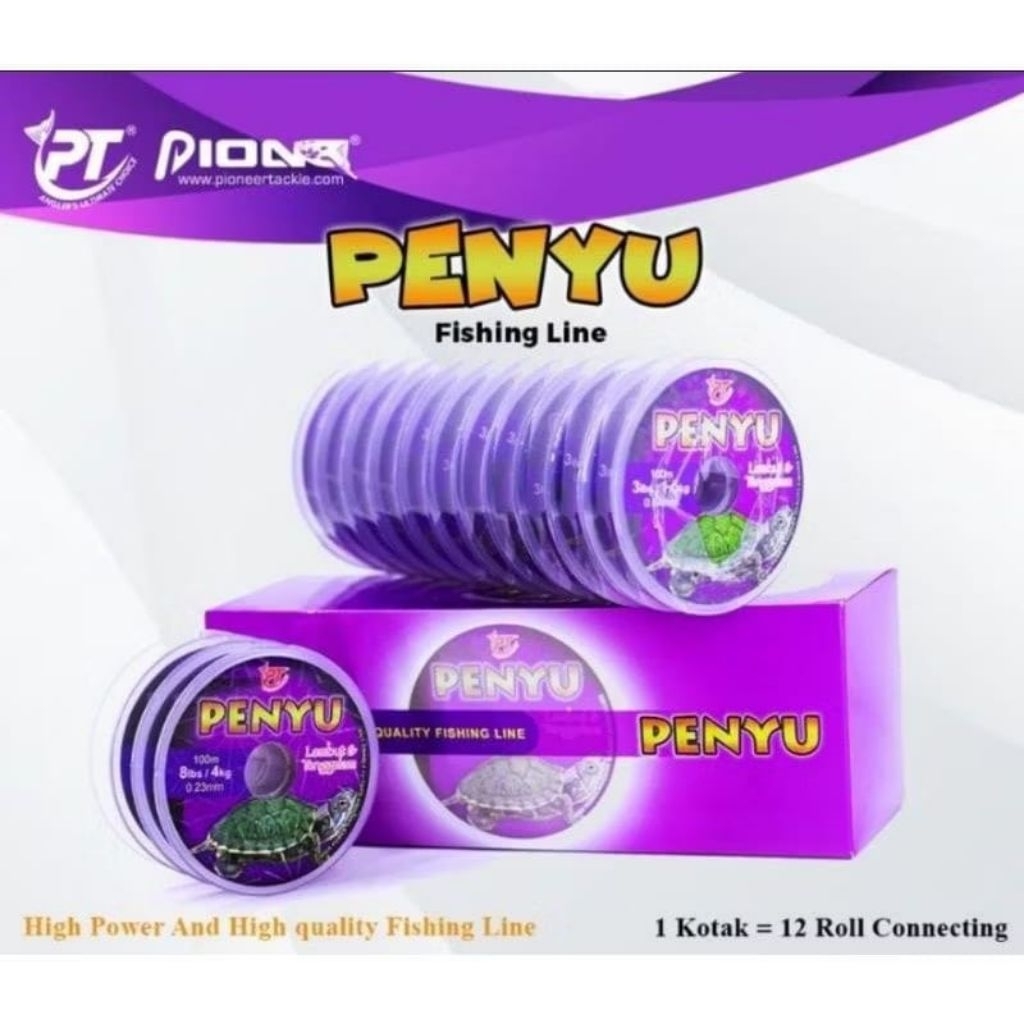 senar pancing penyu  pioneer original 100m connecting. kuat dan halus.