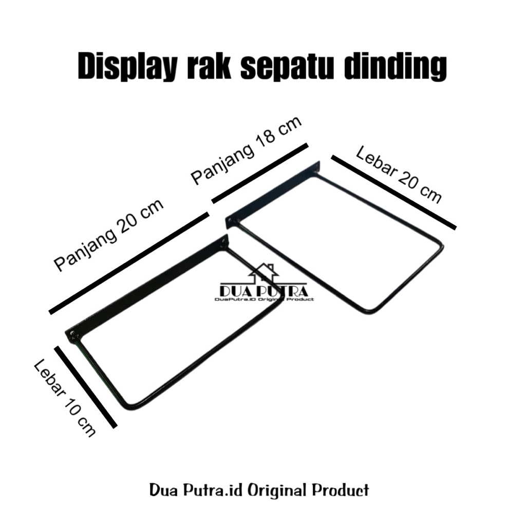 Display sepatu rak sepatu dinding rak sandal