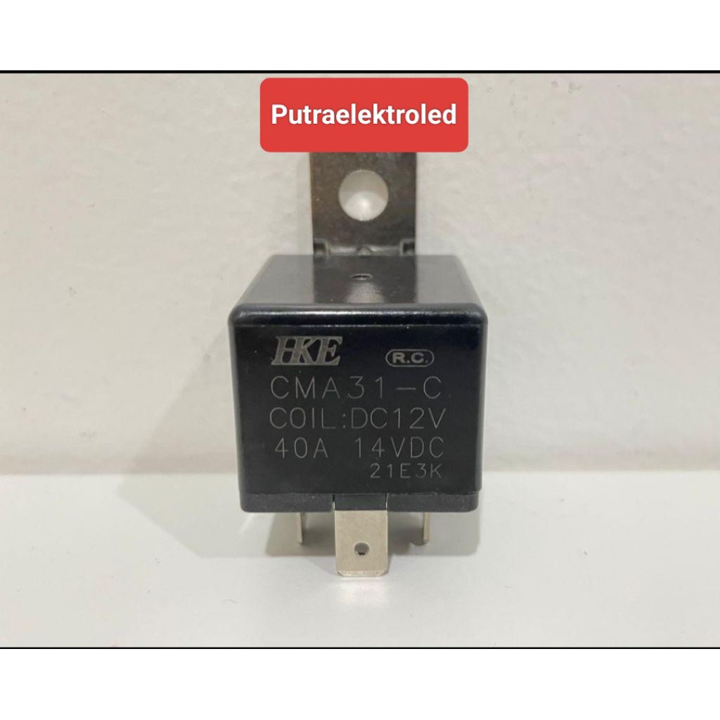 Relay Mobil 5 Pin 12 Volt 40 Amper HKE / Relay DC 12V 40A 5 Pin HKE