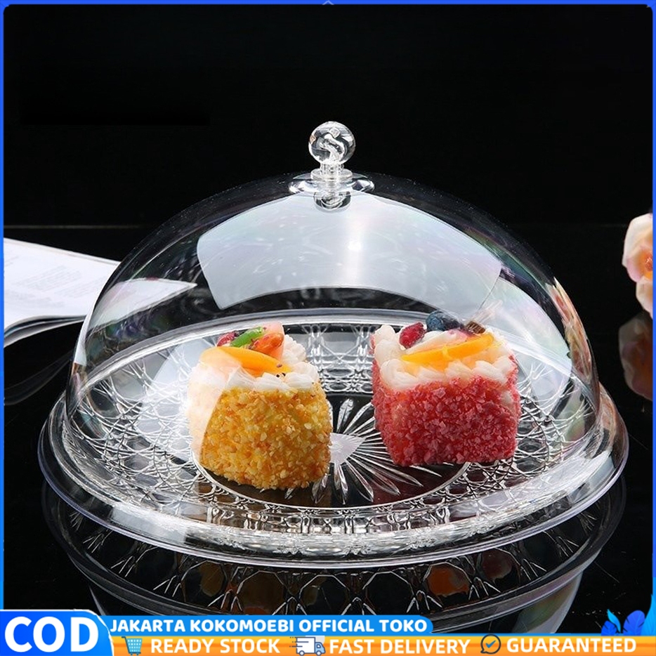 Tudang Saji Tempat Kue Plastik Transparan Tempat Bolu / Transparan Tempat Bolu Wadah Piring Bolu Pen