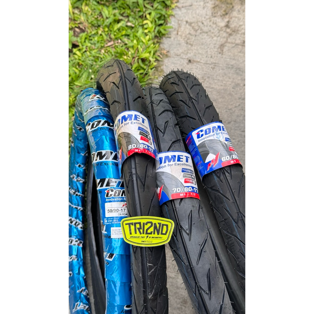 BAN LUAR COMET M1 RING 17 80/80,70/80,60/80,50/90 TERLENGKAP
