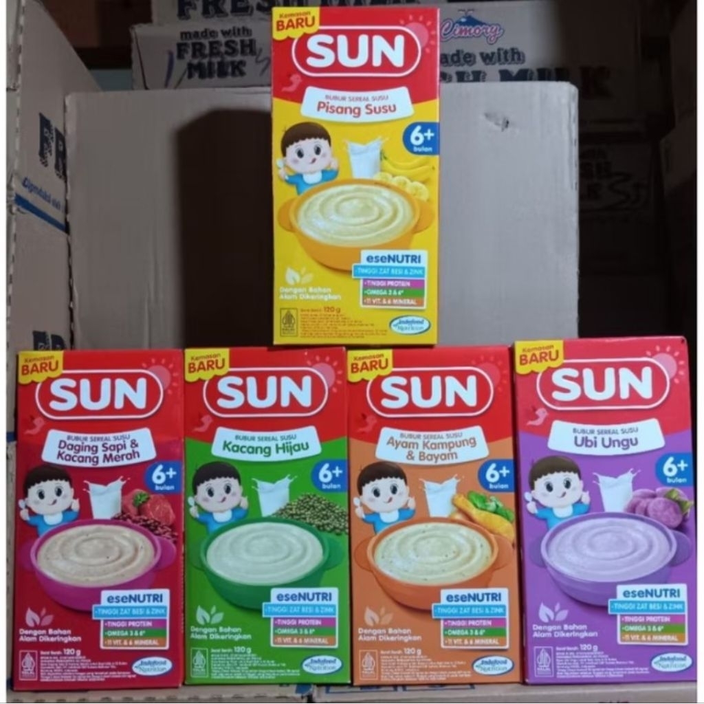 Bubur Bayi SUN 120g – MPASI 6+ Bulan Box