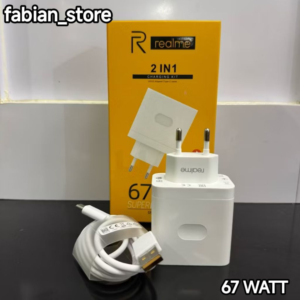 Charger Realme Original 67W type C super drat