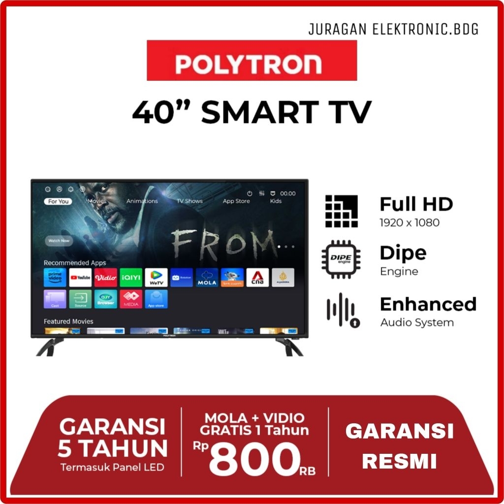 POLYTRON SMART TV 40 inch PLD 40CV8969