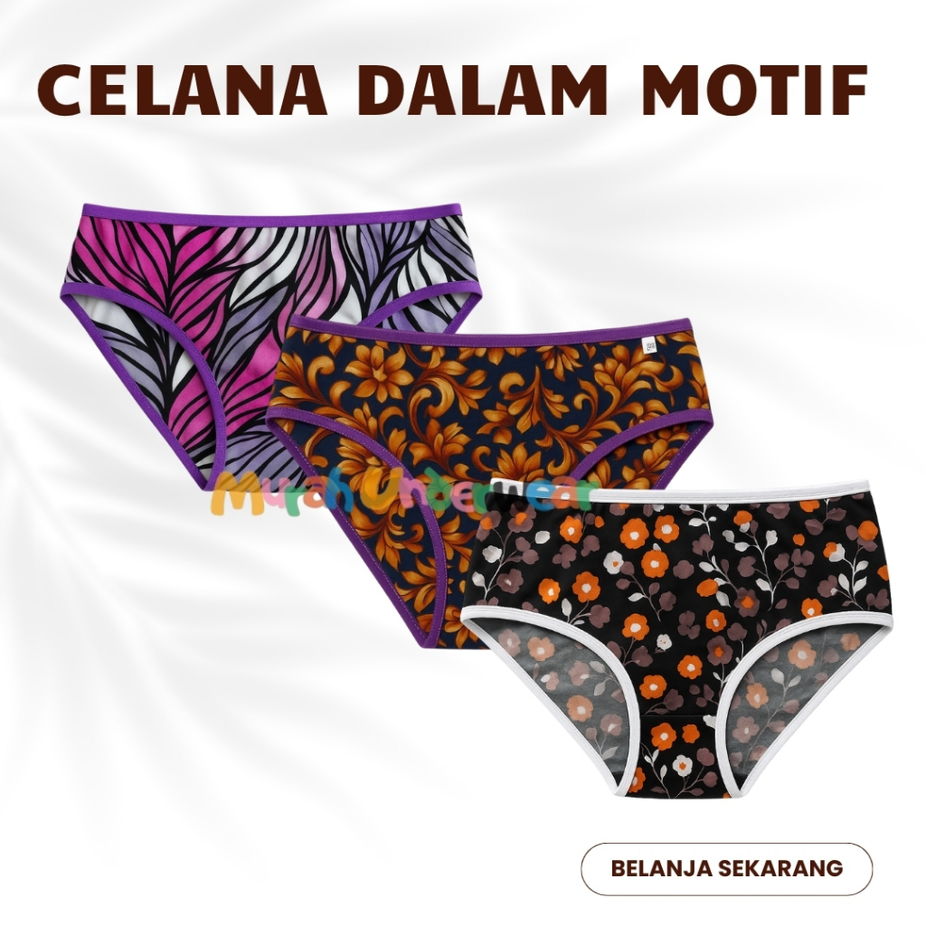 Celana Dalam Jumbo Big Size Wanita Underware Panties Extra Large Muat Sampai 100 Kg