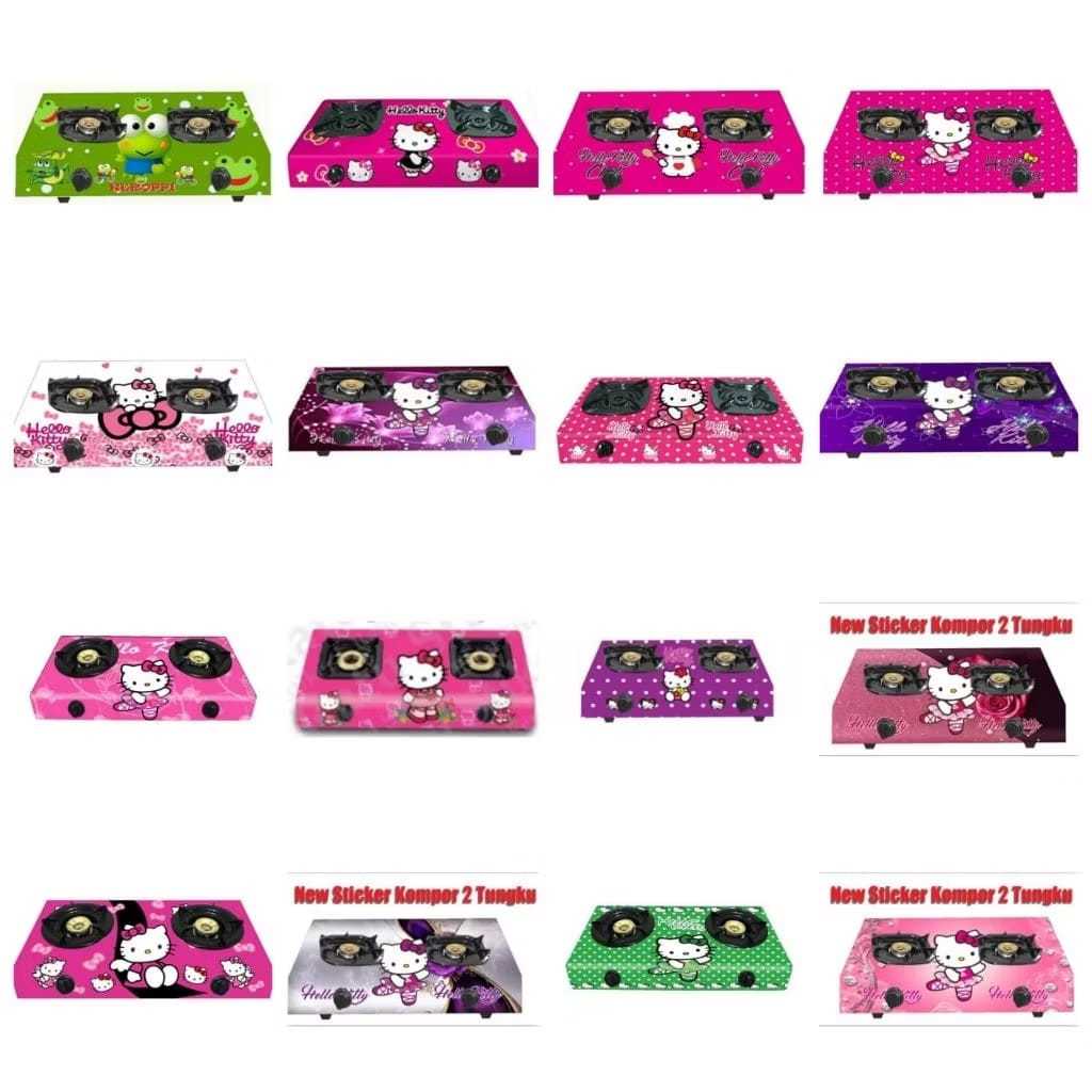 STIKER KOMPOR 2 TUNGKU MOTIF KARAKTER