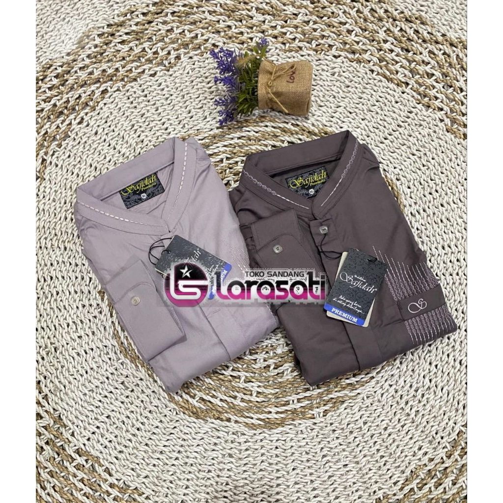baju Koko merk SAJIDAH WARNA lengan panjang kekinian