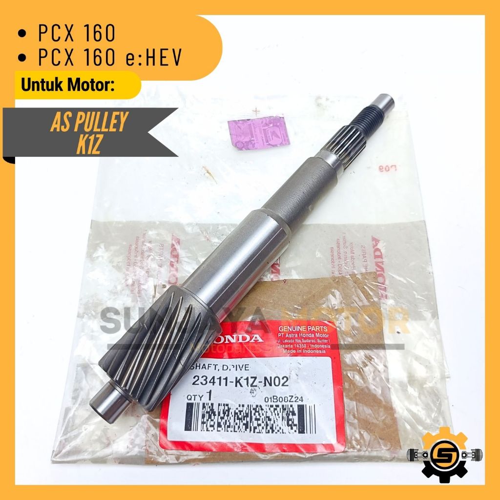 Shaft Drive Pully K1Z Original Honda As Pulley PCX 160 PCX e:HEV Ori AHM