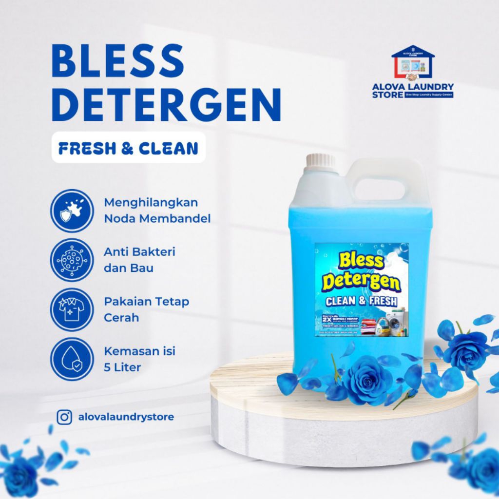 Deterjen Cair - Bless Deterjen 5 Liter - Deterjen Laundry