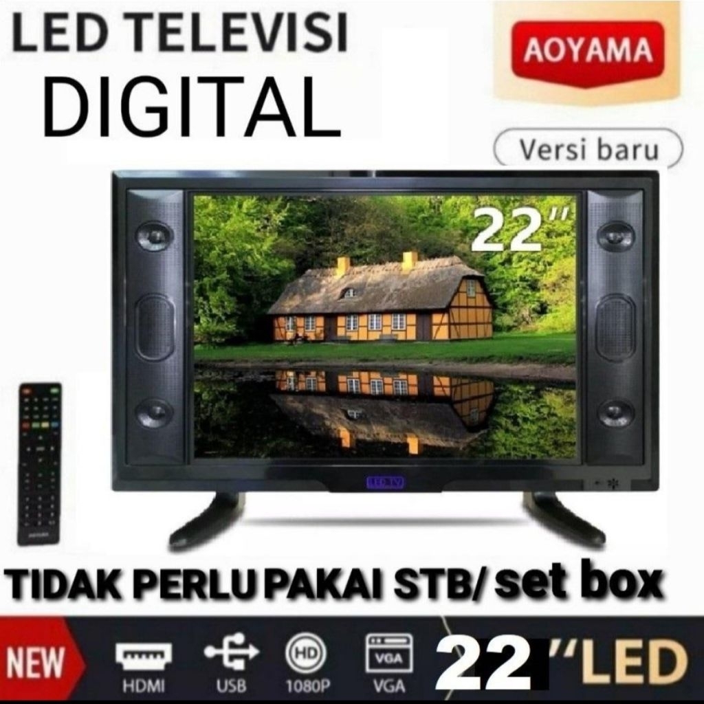 TV LED AOYAMA DIGITAL 22INCH FULL HD USB DVB-T2 TV AOYAMA 22INCH