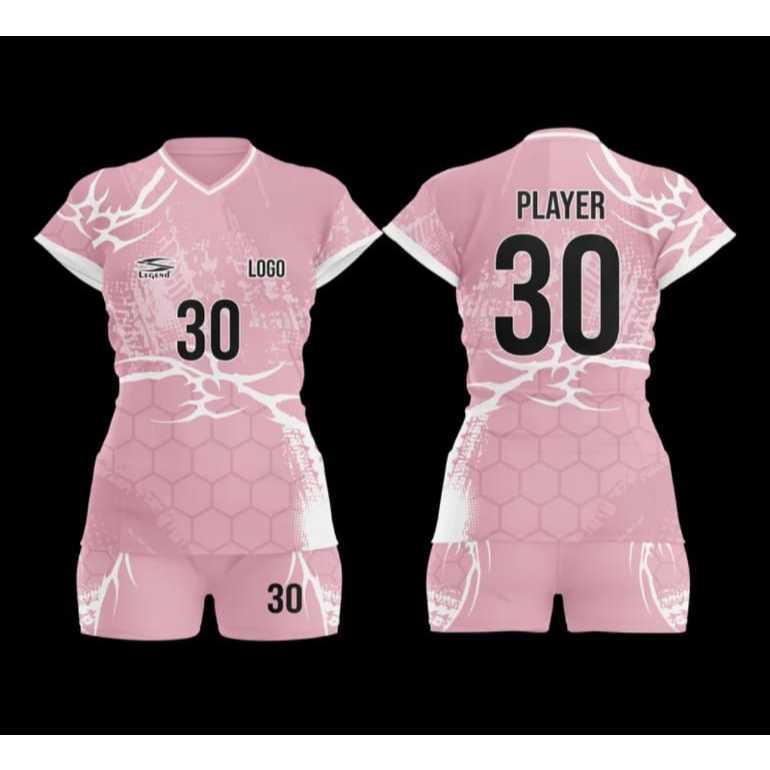 Jersey Voli Putri Premium Motif Spider Gratis Pasang Nama Dan Nomor Punggung Design Elegan dan Warna