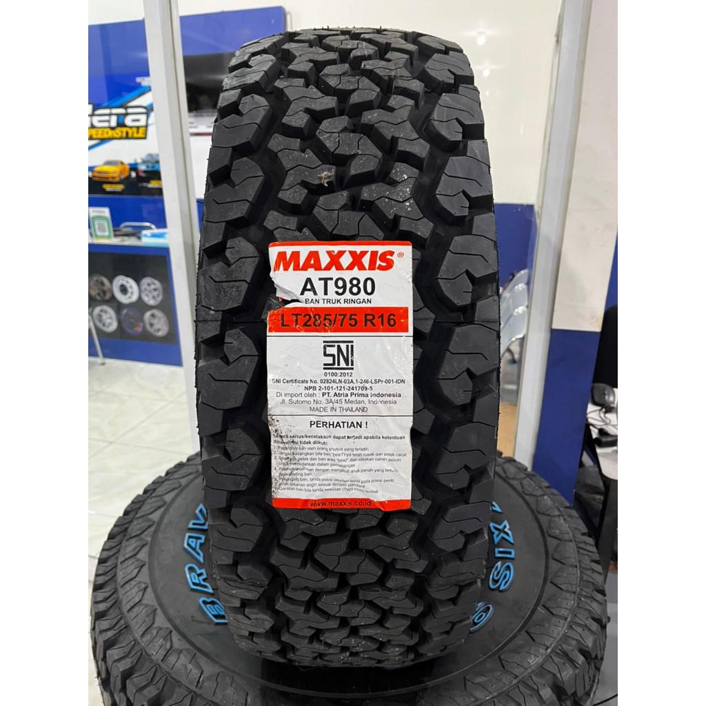 BAN MOBIL IMPORT RING 16 OFFROAD MERK MAXXIS AT 980 UKURAN 285 75 R16 BAN SEMI KASAR A/T