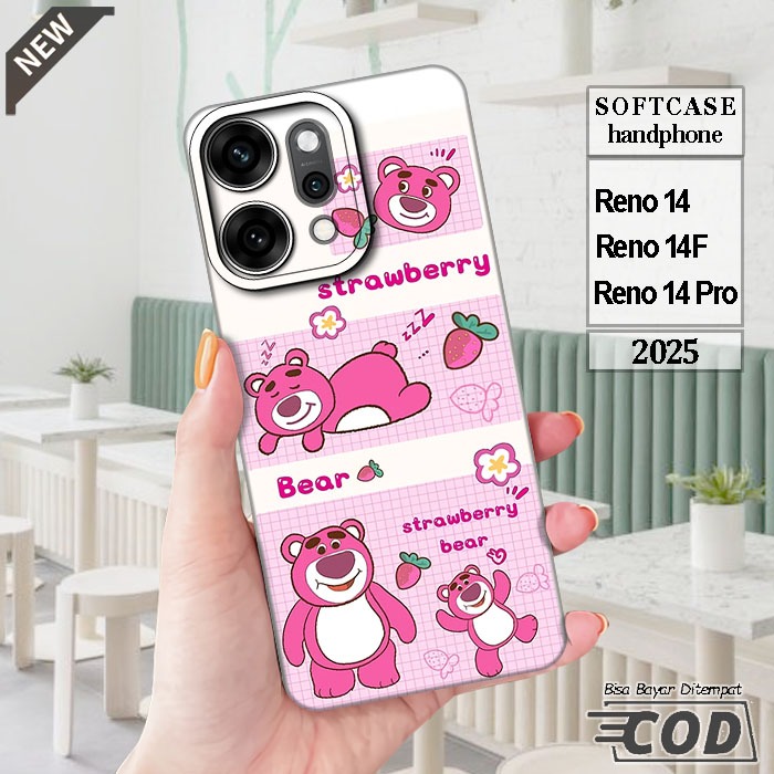 Case OPPO RENO 14  _OPPO RENO 14F  _OPPO RENO 14 PRO  _Casing silikon hitam bening Elastis keren