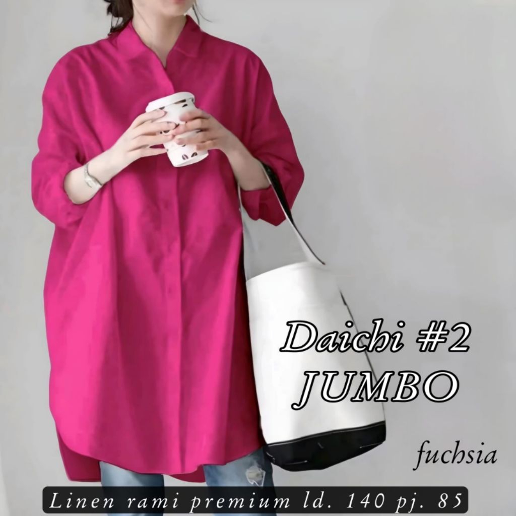 JUMBO LD 140 CM  DAICHI#2 TUNIK BAJU WANITA JUMBO