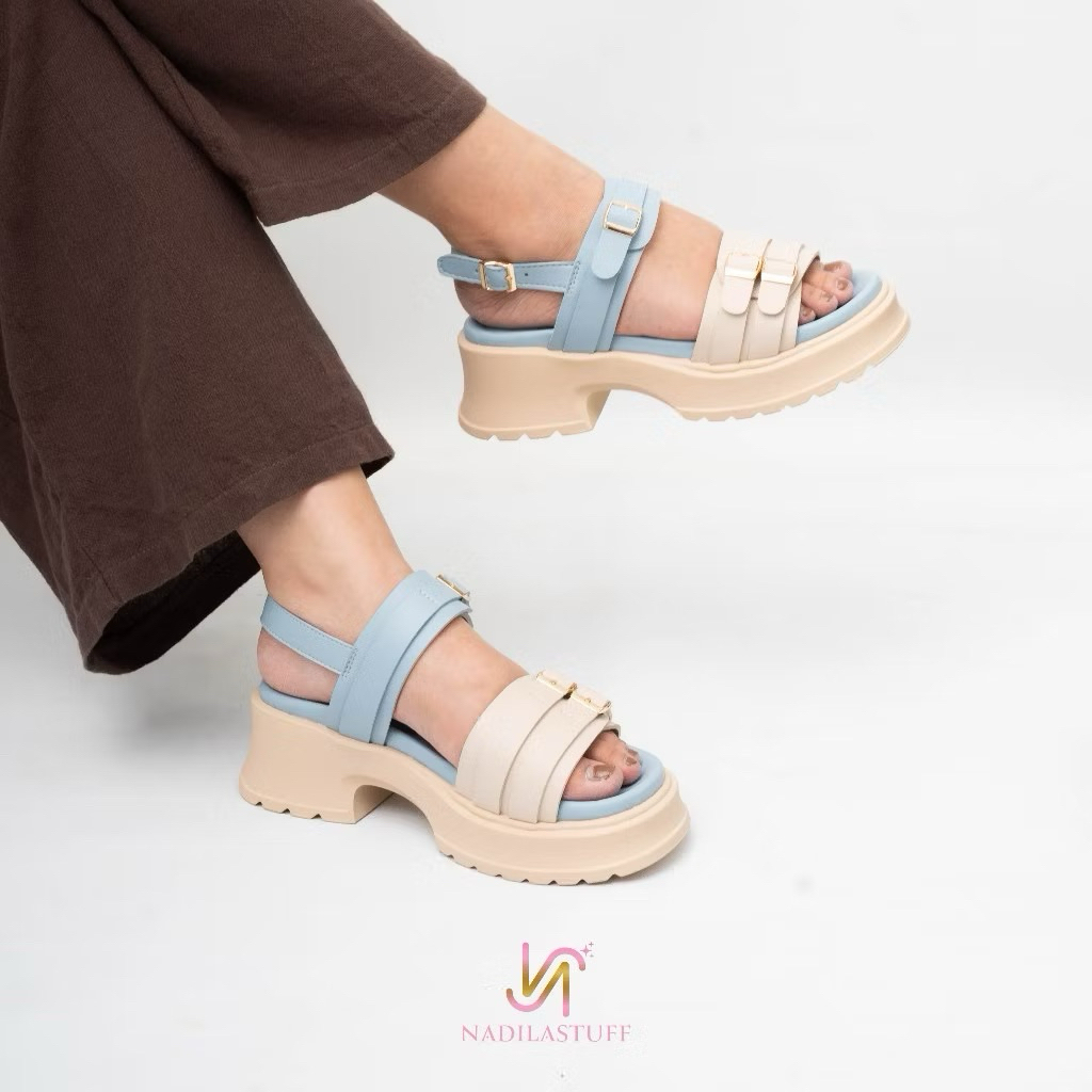 LAQUITTA SANDAL_SANDAL WANITA_Wedges_Nadilastuff