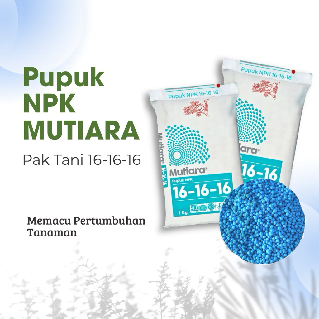 Pupuk NPK 16-16-16 Repack 2Kg – Pupuk Tanaman Buah Sayur Penyubur Daun