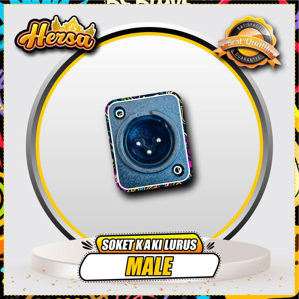 soket canon kaki lurus male
