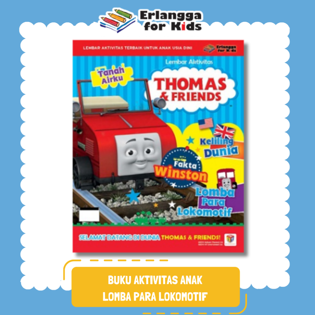 [Erlangga Official] Buku Aktivitas Anak: Thomas & Friends Fakta Winston