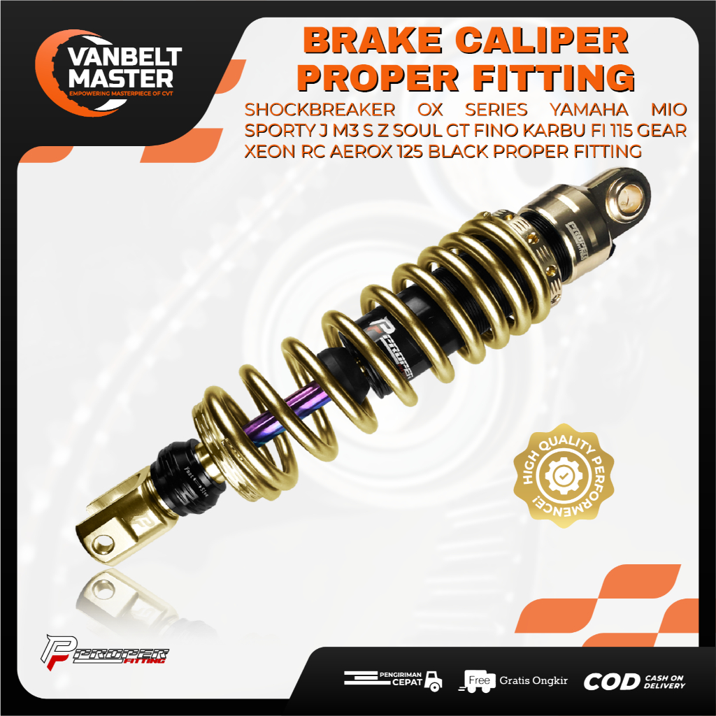 PROPER Shock Shockbreaker Sok Belakang Mio Sporty Smile J M3 S Z Soul GT Fino Gear Xeon Aerox 110 11