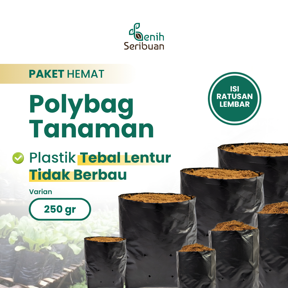 Paket Polybag All Varian Ukuran Kecil dan Besar untuk Tanaman Sayuran dan Buah