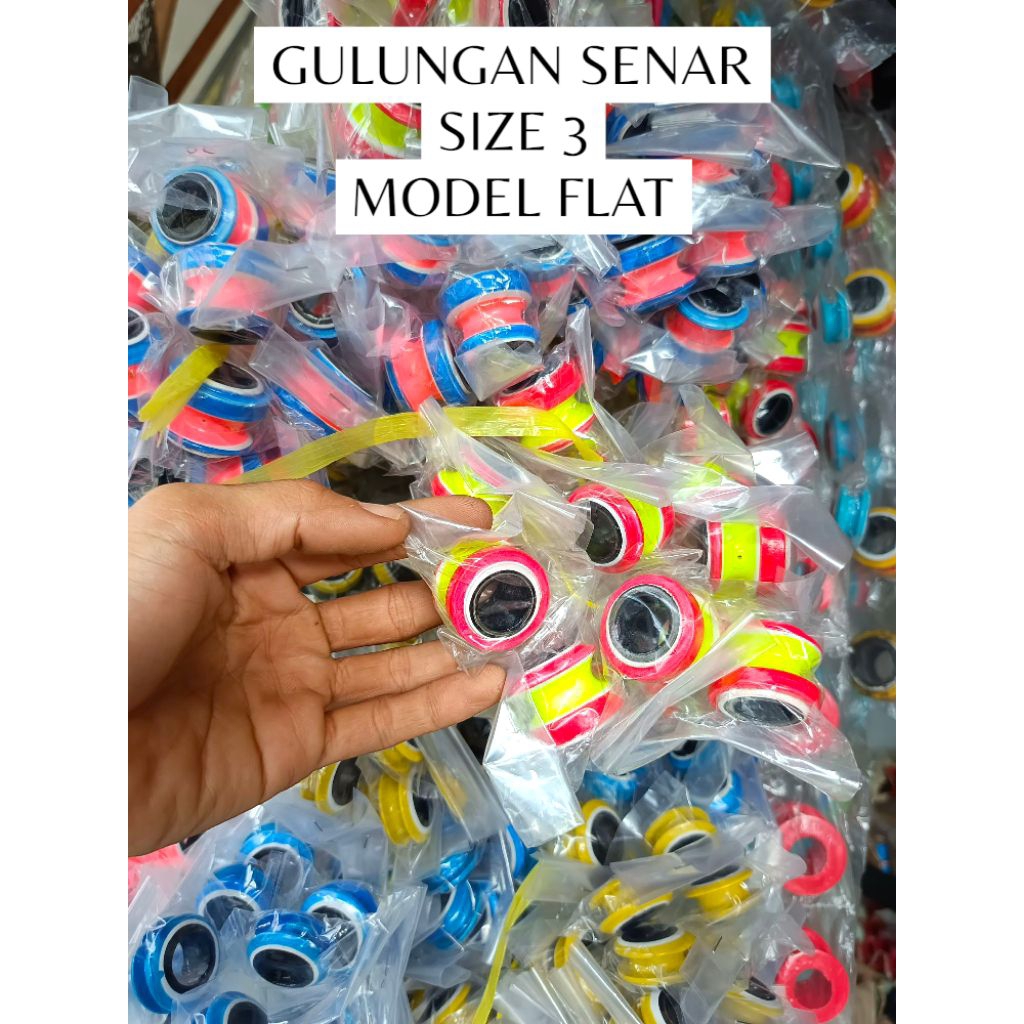 GULUNGAN SENAR PANCING WARNA kecil WADER NO 3 SATUAN