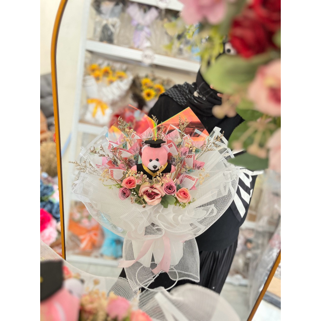 BUKET UANG MAINAN BONEKA WISUDA | BUKET UANG | MONEY BOUQUET