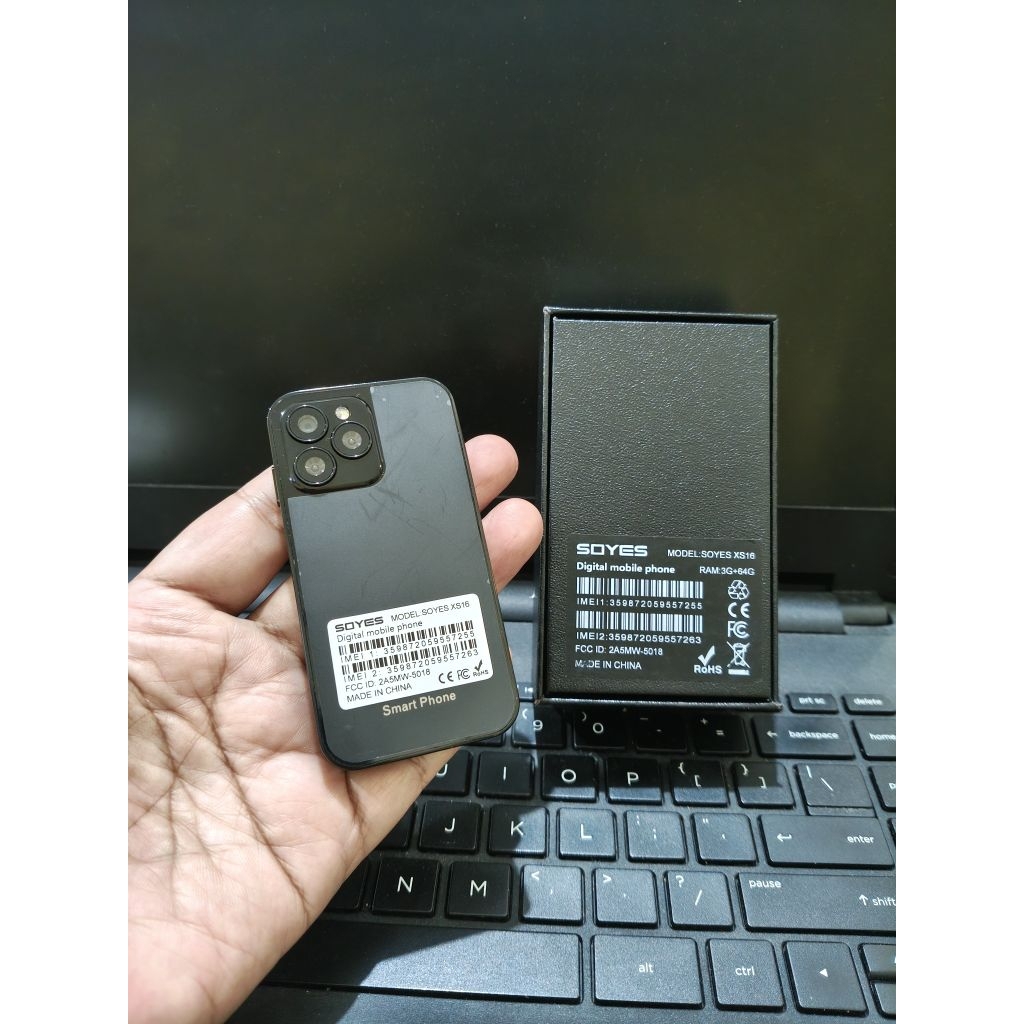 Soyes XS16 Black 3/64 Fullset 4G Mulus Real HP mini