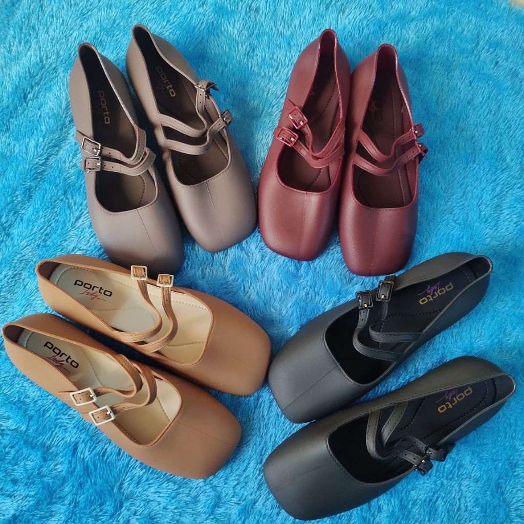 Sepatu Let Shoes Viral Yang Terbaru, Kekinian, dan modis Merk Porto Lady
