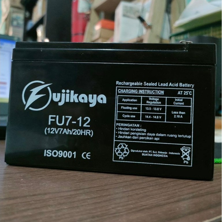 Sale Baterai Aki Kering Fujikaya 12V - 7.2 Ah Pengganti Baterai Ups 12 Volt