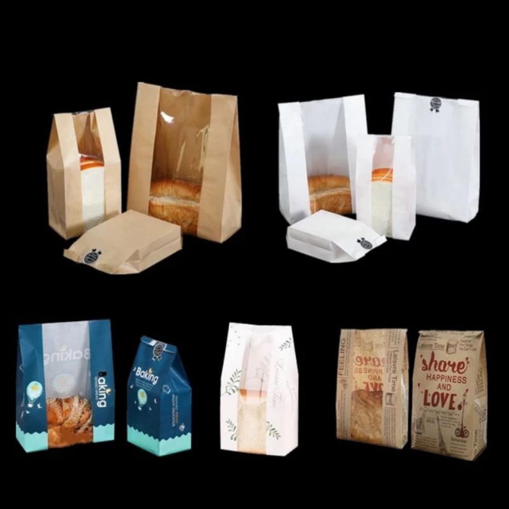 Kemasan Kantong Kertas Roti Tawar Roti Bakery
