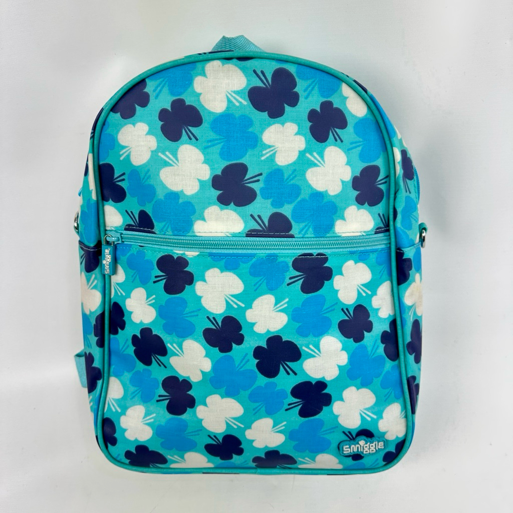 SMIGGLE Girl Backpack Blue Floral - PRELOVED