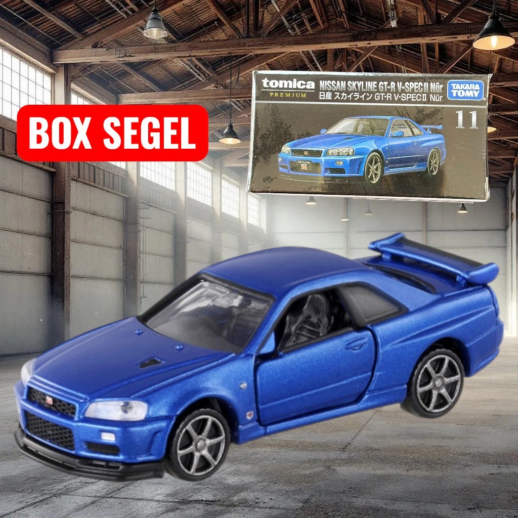 TOMICA PREMIUM 11 Nissan Skyline GT-R V-spec II Nur Blue