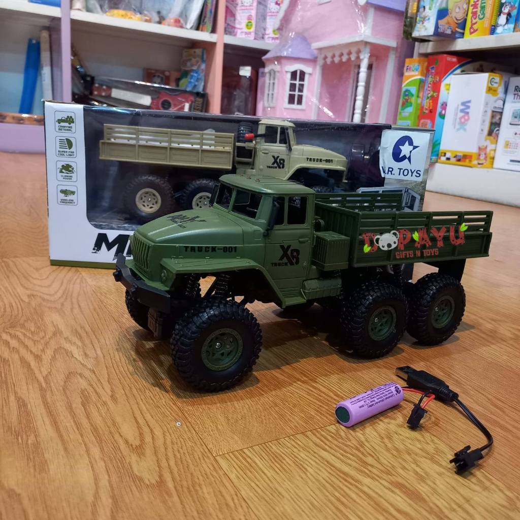Mainan Truk Militer RC MILITARY TRUCK PICK UP XB1001