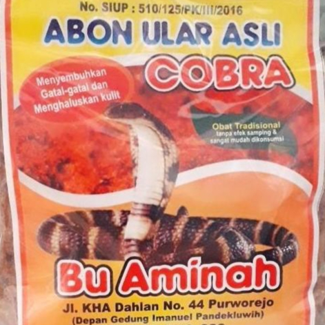 JR26 ABON ULAR COBRA BU AMINAH ASLI UK 200 GRM