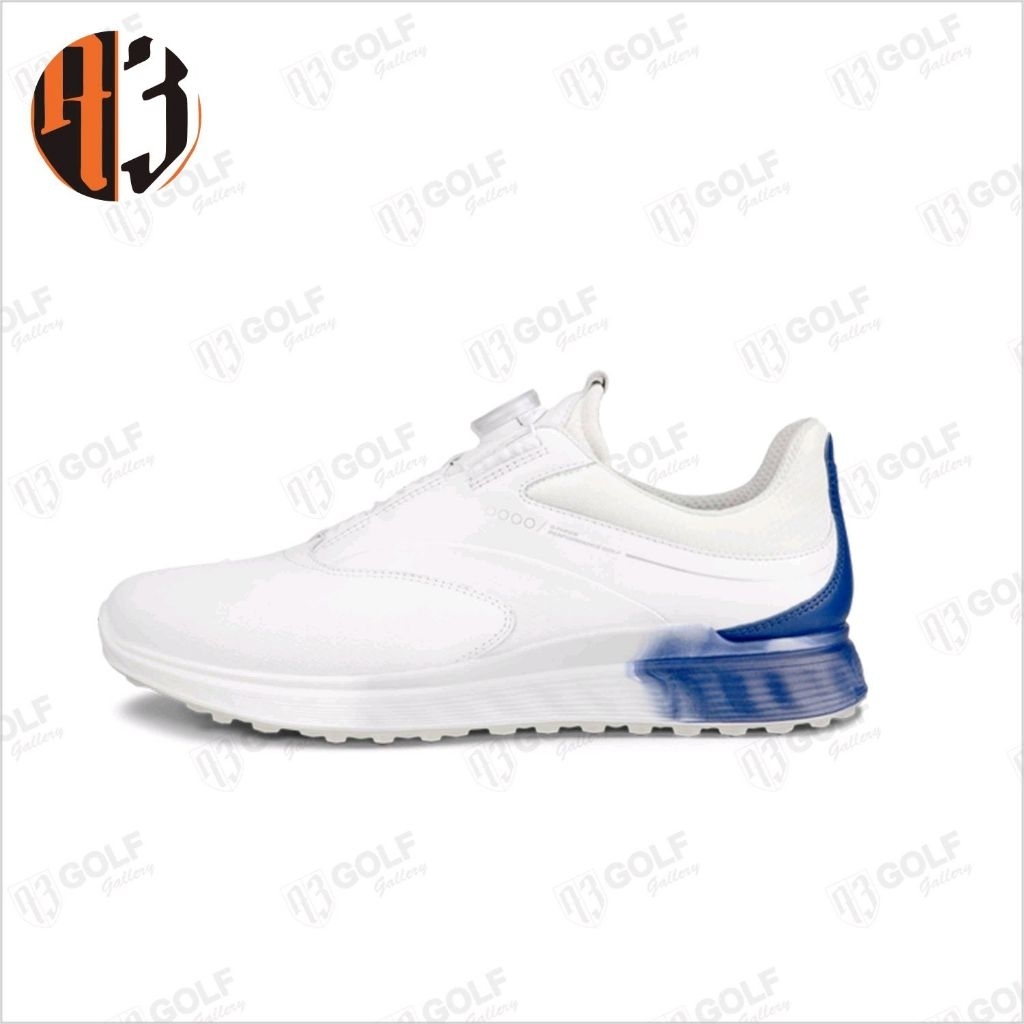 ECCO SHOES 24 MENs GOLF S THREE BOA 60616 WHITE/BLUEDEPTH/BRIGHT WHITE