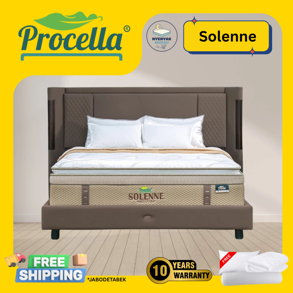 Kasur Springbed ​PROCELLA Solenne - Full Set Size/Ukuran 100x200 120x200 160x200 180x200 200x200