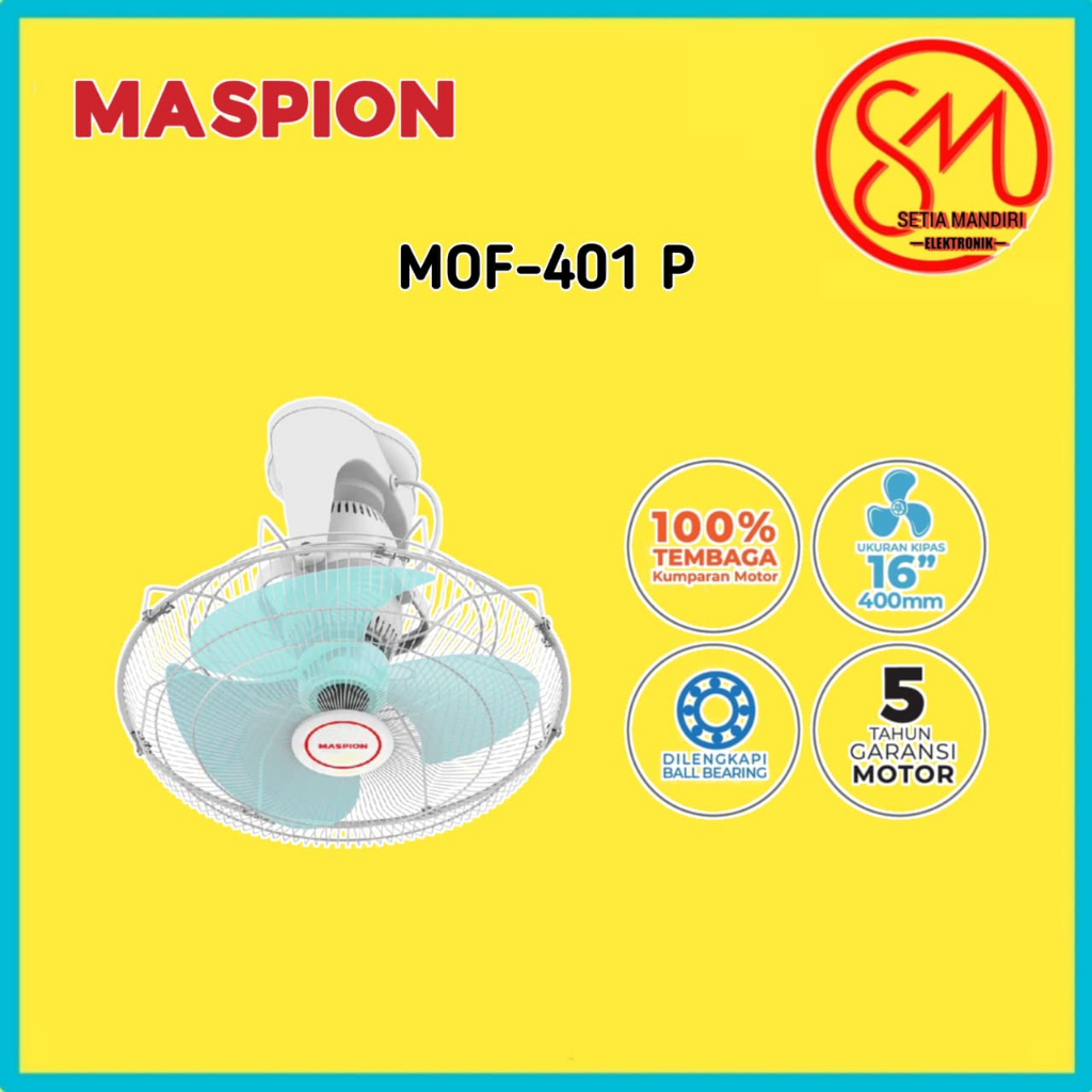 Maspion Orbit Fan Kipas Angin Plafond 16 Inch MOF-401 P