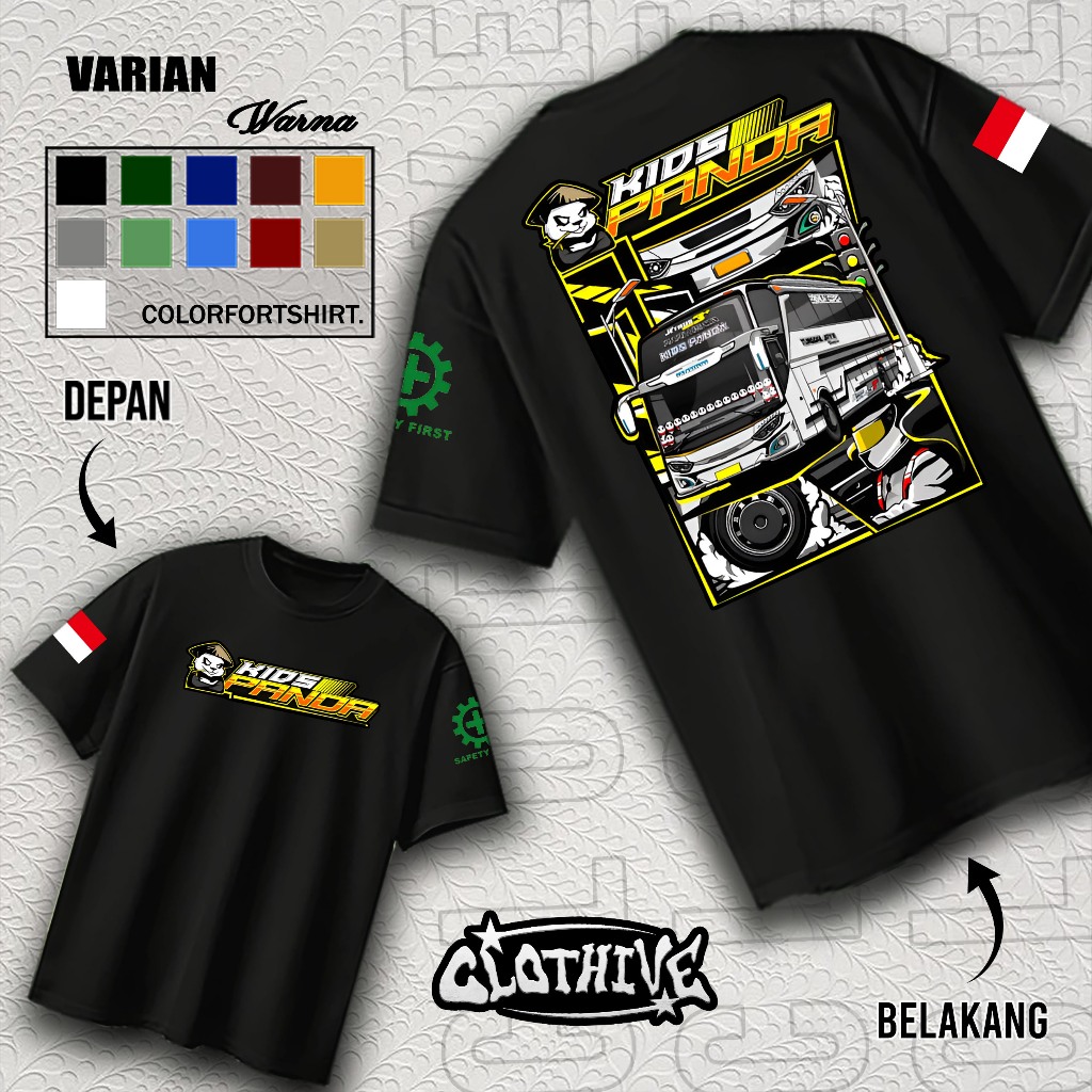 KAOS CLOTHIVE- KAOS KIDS PANDA - KAOS KIDS PANDA PRIA DAN WANITA - TERBARU DAN TERLARIS