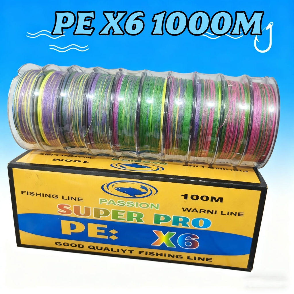 Senar Pancing PE X6 Power Libra Connecting 1000M / Tali PE Braid X6 Power Libra 1000 Meter