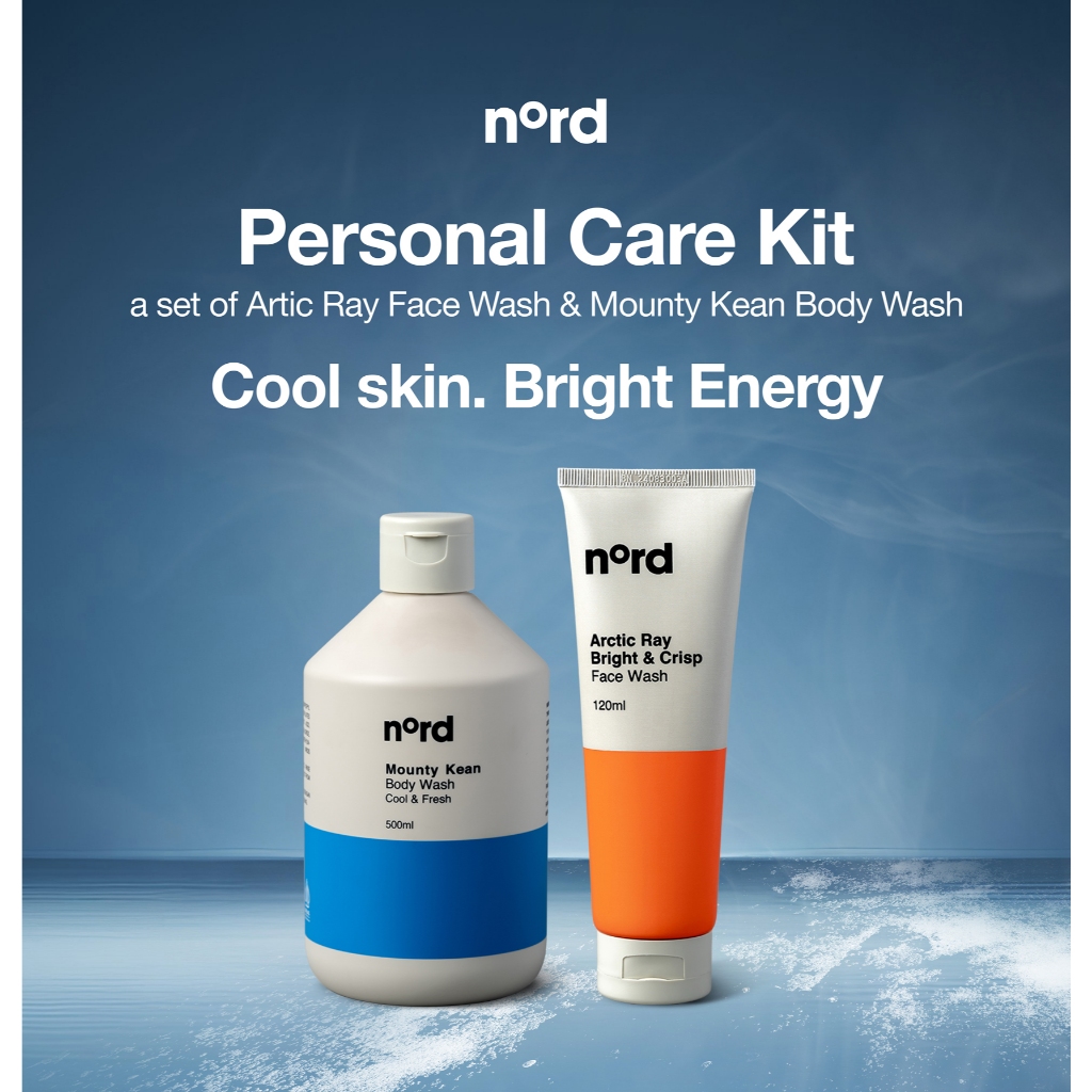 Nord Personal Care Kit (Face Wash Arctic Ray 120ml & Body Wash Mounty Kean 500ml)