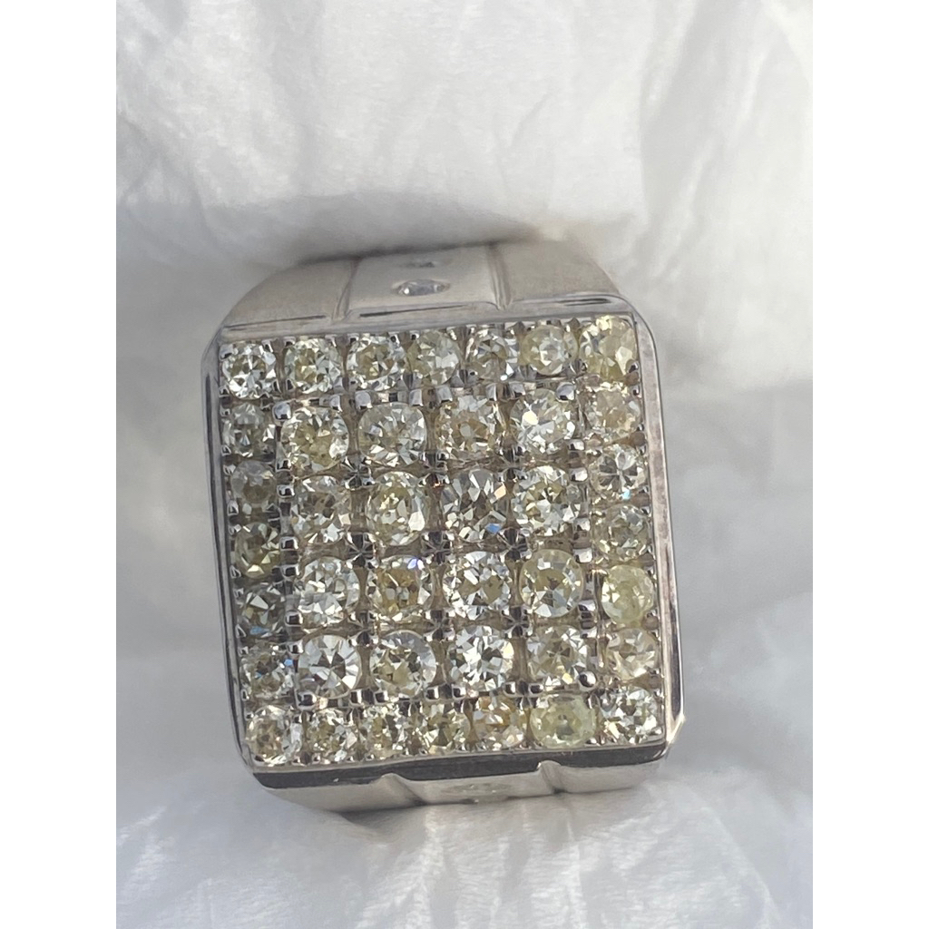 cincin pria stempel full berlian banjar fancy yellow ajib