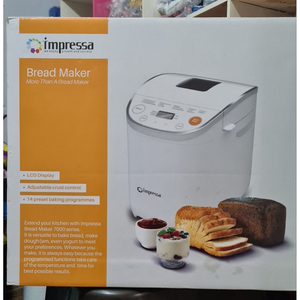Impressa Bread Maker Alat Pembuat Roti Otomatis