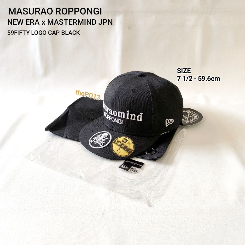 NEW ERA X MASTERMIND MMJ X MASURAO ROPPONGI LOGO CAP BLACK AUTHENTIC 100% BNWT